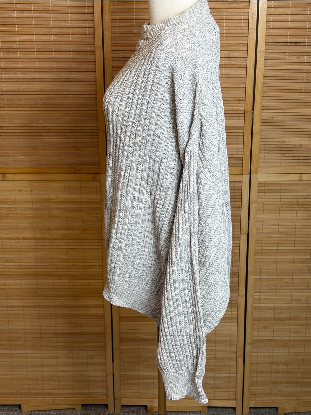 VTG Fisherman Sweater L Cable Knit Flaw Read Outdoors Coastal